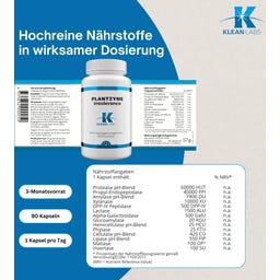 KLEAN LABS PlantZyme Intolerance - 90 cápsulas