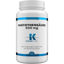 KLEAN LABS Pantothenic Acid (B5) 500 mg - 100 capsules