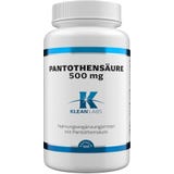 KLEAN LABS Acide Pantoth&eacute;nique (B5) 500 mg