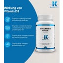 KLEAN LABS Vitamin D 400 IU, vegan - 60 kaps.