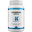 KLEAN LABS Vitamin D3 1000 IE - 100 Tabletter