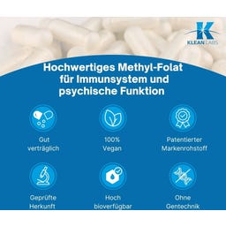 KLEAN LABS Methyl Folate 1000 mcg - 60 tablets