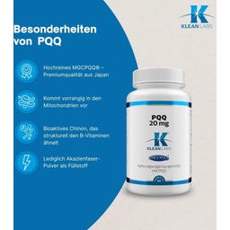 KLEAN LABS PQQ 20 mg - 60 capsules