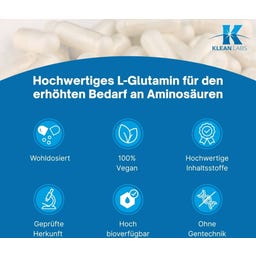 KLEAN LABS L-Glutamine 500 mg - 60 Kapslar
