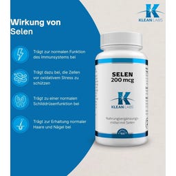 KLEAN LABS Seleeni 200 mcg - 100 kapselia