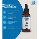KLEAN LABS Witamina D3 i K2 w płynnej formie - 25 ml