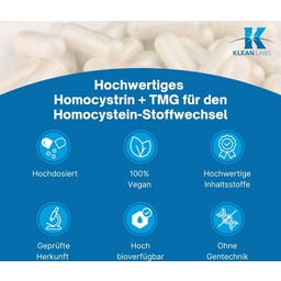 KLEAN LABS Homocystrin + TMG - 90 kapselia