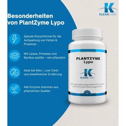KLEAN LABS PlantZyme Lypo - 90 kaps.