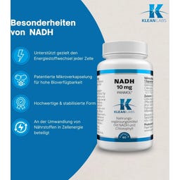 KLEAN LABS NADH 10 mg PANMOL® - 60 gélules