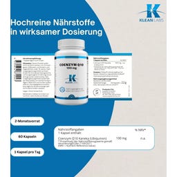 KLEAN LABS Koentsyymi Q10 100 mg - 60 kapselia