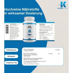 KLEAN LABS PQQ 20 mg - 60 capsules