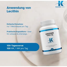 KLEAN LABS Lecithin 1200 mg - 100 softgels