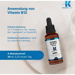 KLEAN LABS Witamina D3 i K2 w płynnej formie - 25 ml
