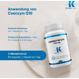 KLEAN LABS Koentsyymi Q10 100 mg - 60 kapselia