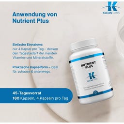 KLEAN LABS Nutrient Plus - 180 Kapslar
