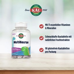 KAL Dinosaurier MultiSaurus - 90 Kauwtabletten
