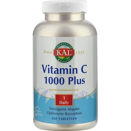 KAL Vitamin C 1000 plus S/R - 250 tabl.