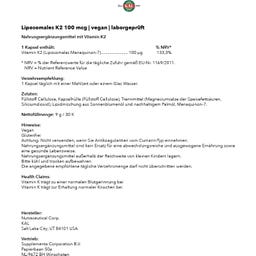 KAL Liposomal K2 100 mcg - 30 capsules