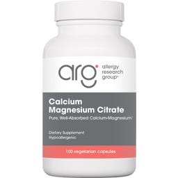 Allergy Research Group® Calcium Magnesium Citrate - 100 veg. capsules
