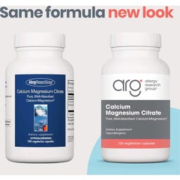 Allergy Research Group® Calcium Magnesium Citrate - 100 veg. capsules