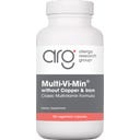 Allergy Research Group Multi-Vi-Min® ilman kuparia ja rautaa - 150 veg. kapselia