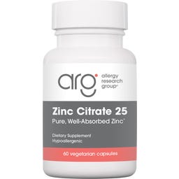 Allergy Research Group® Zinc Citrate 25mg - 60 veg. capsules