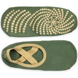 Chaussettes de Yoga Grippy Barre, Olive Haze