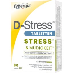 Synergia Енергийни таблетки D-Stress - 80 таблетки