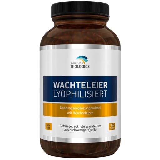 American Biologics Wachteleier lyophilisiert - 360 Kapseln
