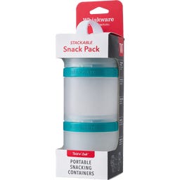 BlenderBottle Whiskware Stackable Snack Pack - Teal