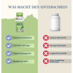 Solaray Knoblauch & Petersilie Kapseln - 100 veg. Kapseln