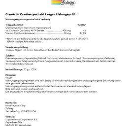 Solaray CranActin Cranberry Urinary Tract - 120 Kapseln
