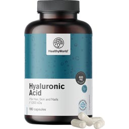 HealthyWorld Hyaluronic Acid 600 mg - 180 capsules