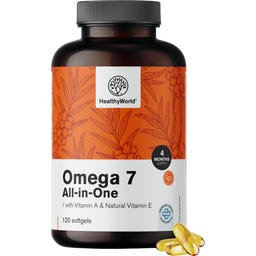 HealthyWorld Omega-7 All-in-One - 120 mehk. kaps.