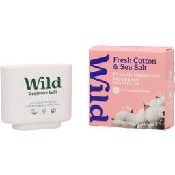 Wild Deodorant Refill Fresh Cotton & Sea Salt - 40 g