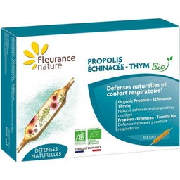 Fleurance Nature Luomu propolis-echinacea-timjami - 10 ampullia