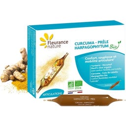 Fleurance Nature Био куркума, дяволски нокът и хвощ - 10 ампули