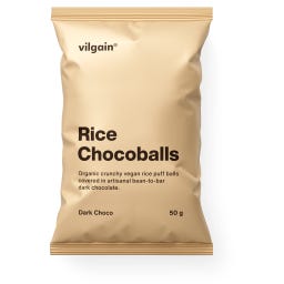 Vilgain Bio Reis-Schokobällchen - Zartbitterschokolade