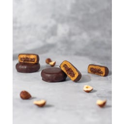 Vilgain Bio-Pflanzenprotein-Mini-Kekse - Haselnuss-Fondant