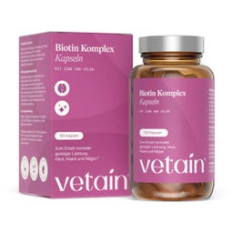 Vetain Biotin Komplex mit Zink & Selen - 120 Kapseln