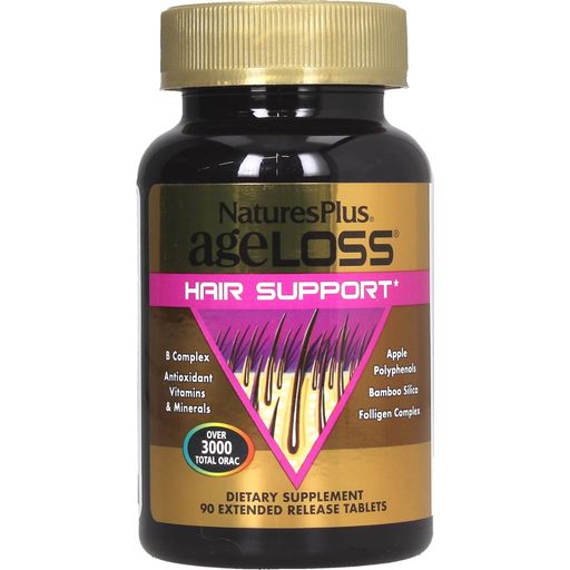 Nature's Plus AgeLoss Hair Support - 90 comprimés