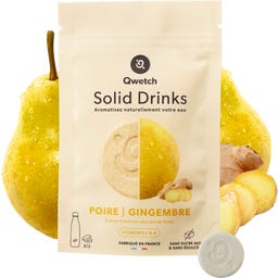 Solid Drinks - Pear & Ginger - Vitamins C & B - 12 effervescent tablets
