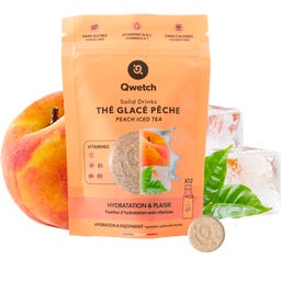 Solid Drinks - Peach Iced Tea - Vitamins C & B - 12 effervescent tablets