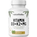 Vitamine D3 + K2 + MG, 120 Capsules