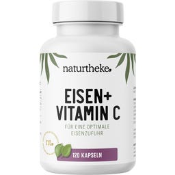 Naturtheke GmbH Żelazo + witamina C - 120 kapsułek