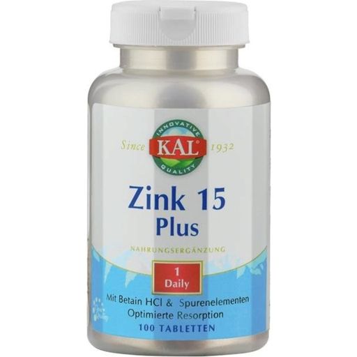 KAL Cynk 15 Plus - 100 Tabletki