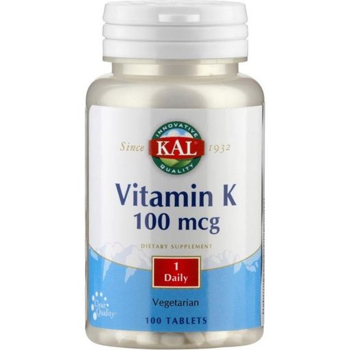KAL Vitamina K 100 mcg - 100 comprimidos