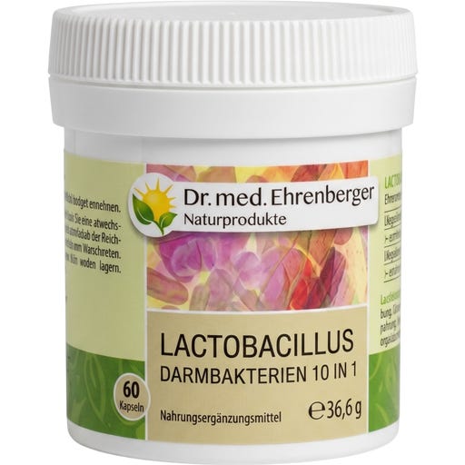 Dr. med. Ehrenberger Bio- & Naturprodukte Lactobacillus Darmbakterien 10in1 - 60 Kapseln