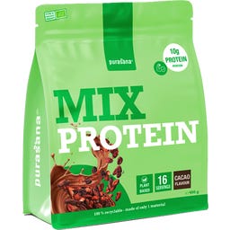 Vegan Proteinmix 55 % от грах, слънчоглед, коноп и банан БИО - Cocoa