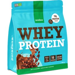 Proteine del Siero di Latte Bio in Polvere - Cacao